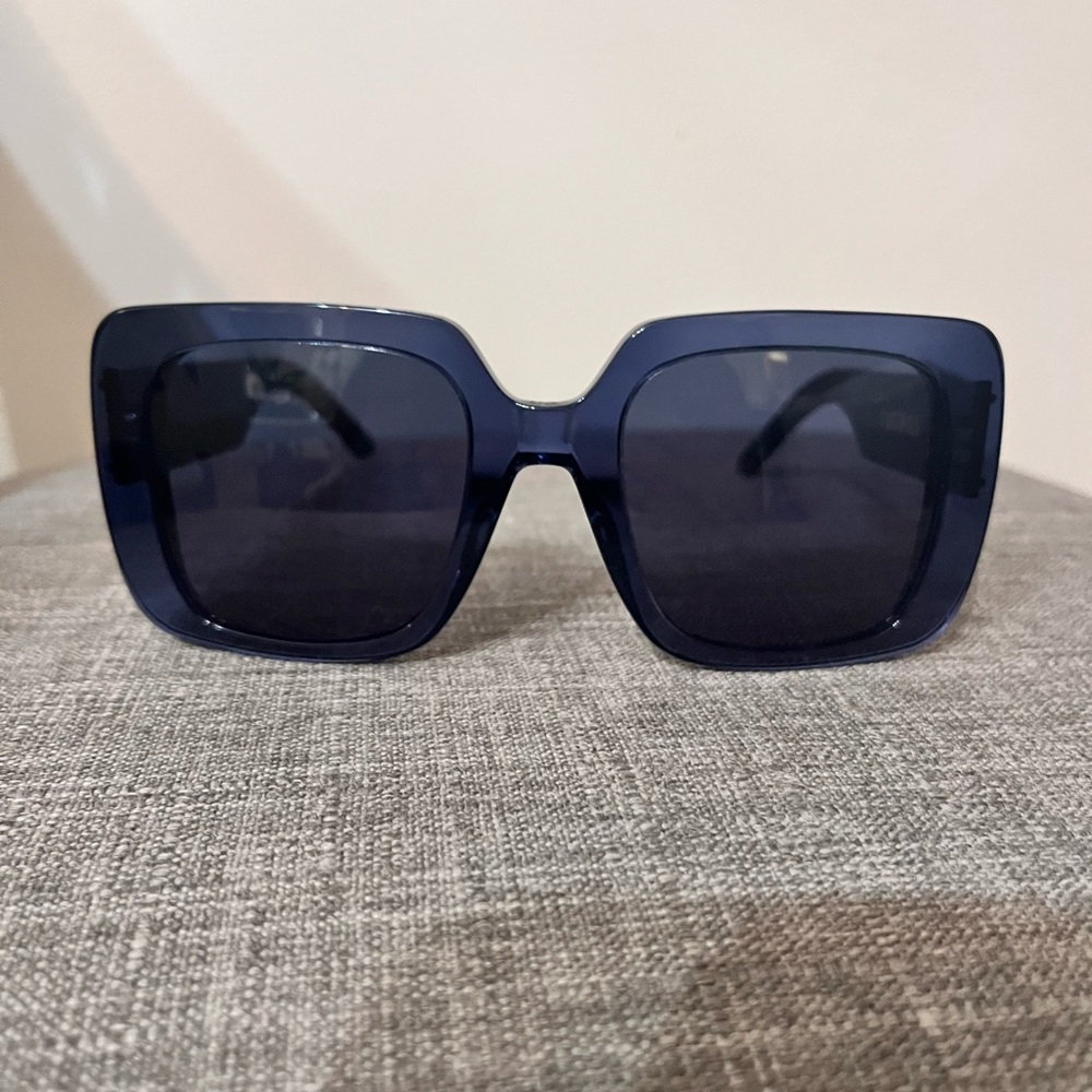 Dior Navy Blue Square Sunglasses